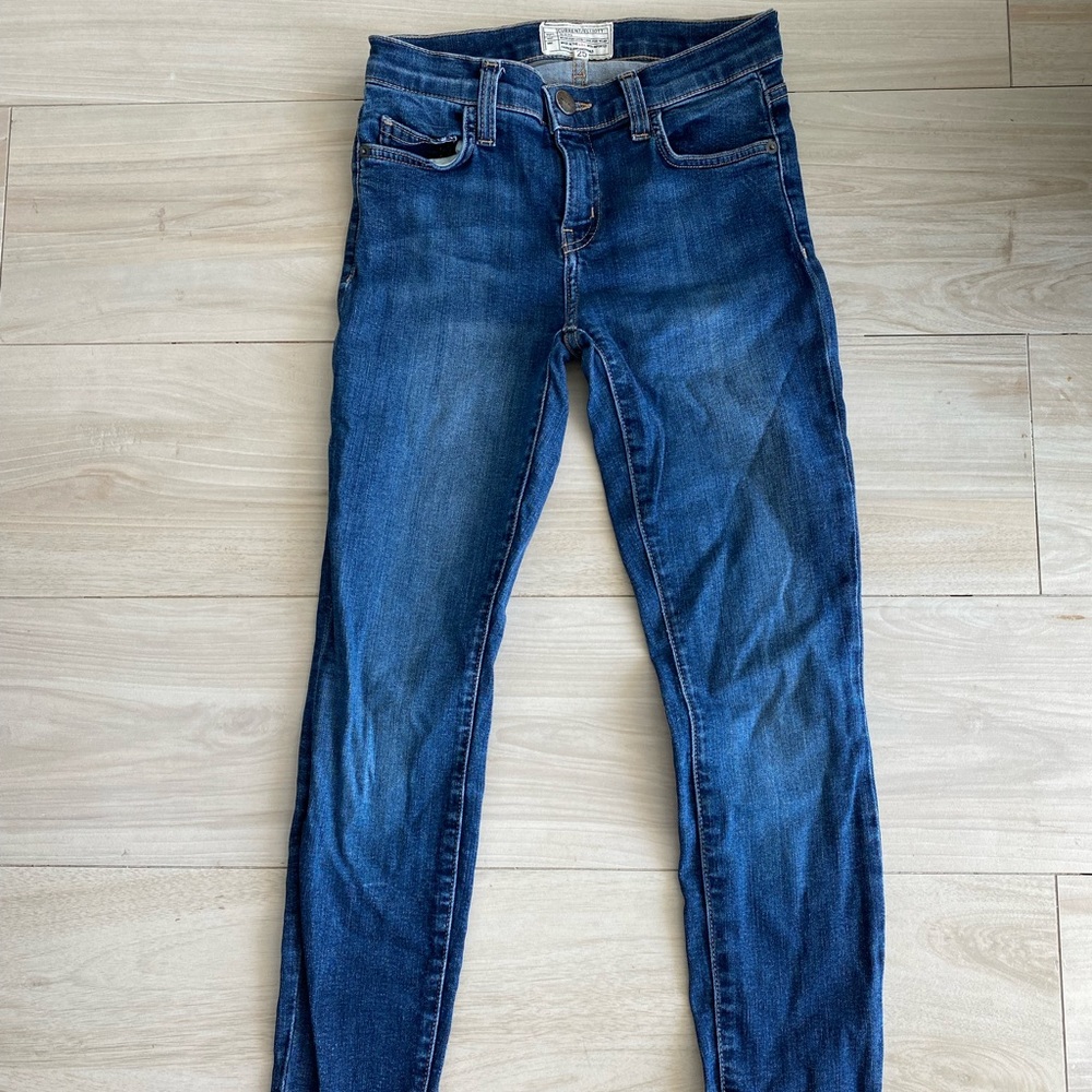 Current Elliot dark blue classic skinny jeans